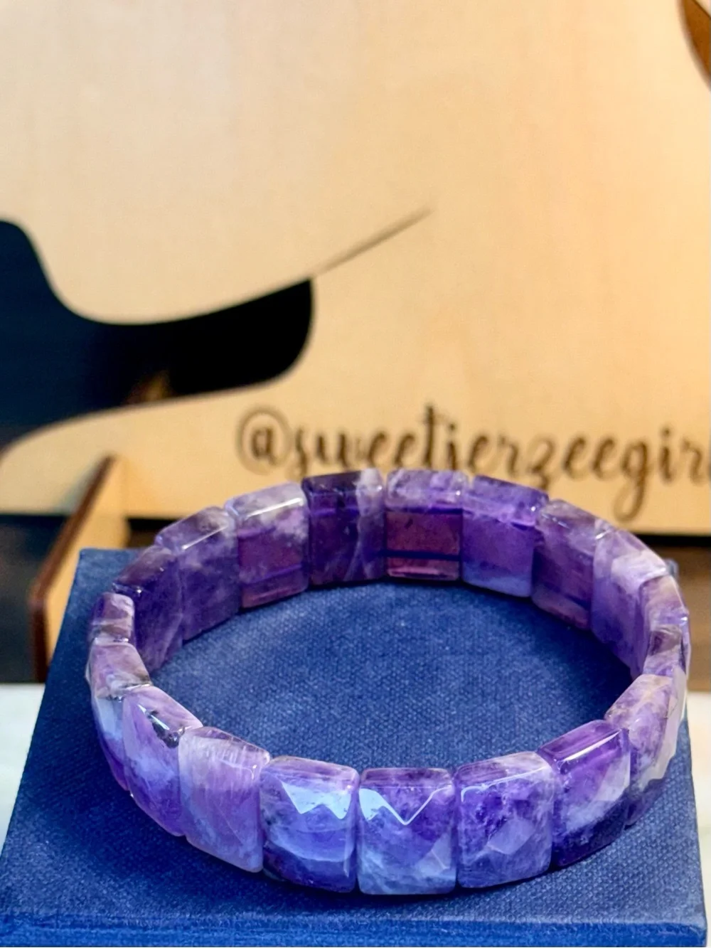 Purple Amethyst Stone of Spirituality Bracelet Stack Set